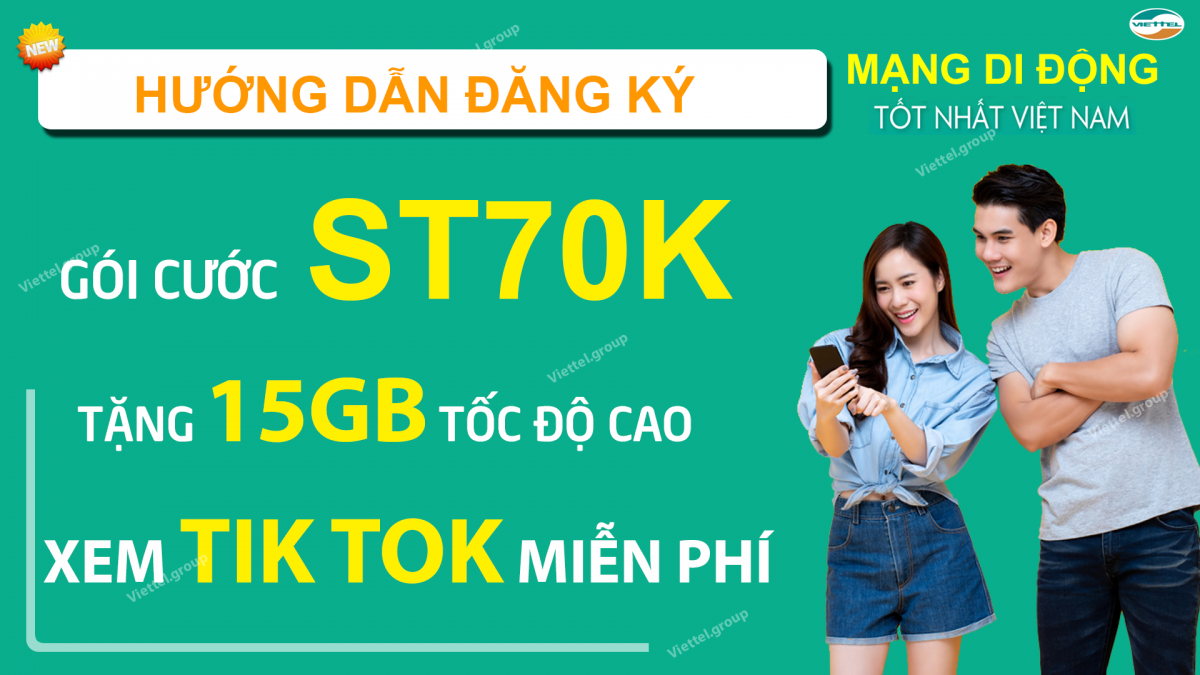 hướng dẫn đăng ký gói ST70K viettel
