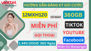 Gói cước 12MXH120 Viettel
