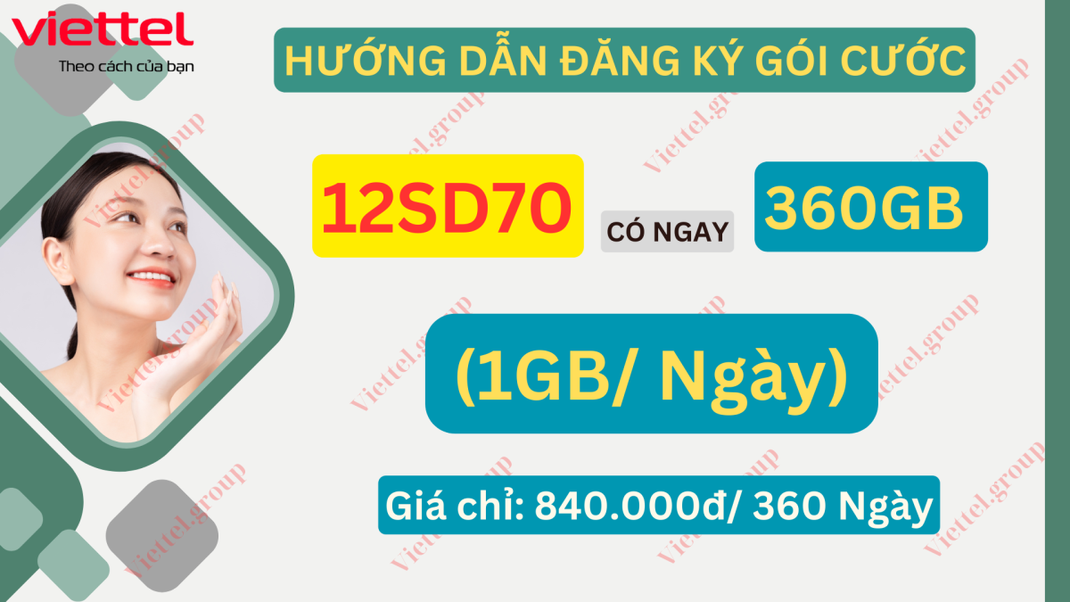 Gói cước 12SD70 Viettel
