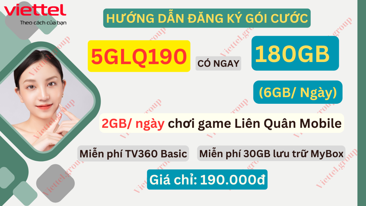 Gói cước 5GLQ190 Viettel