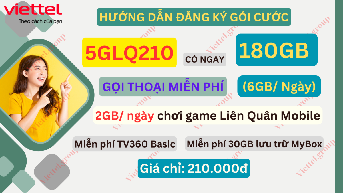 Gói cước 5GLQ210 Viettel