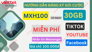 Gói cước MXH100 Viettel