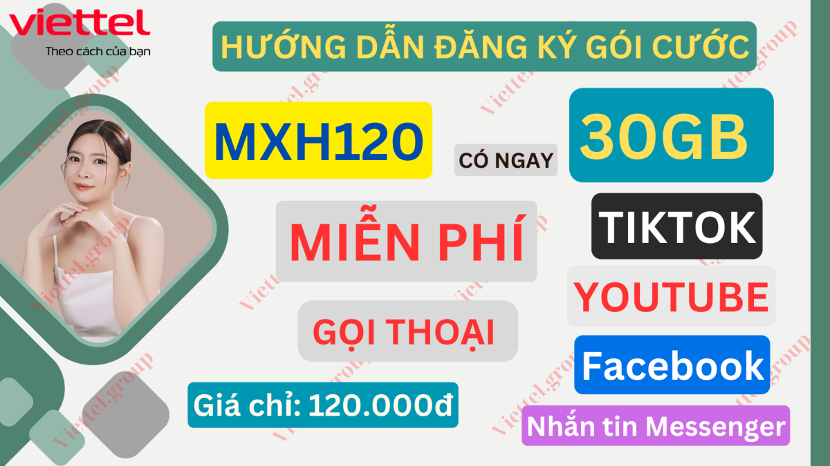 Gói cước MXH120 Viettel